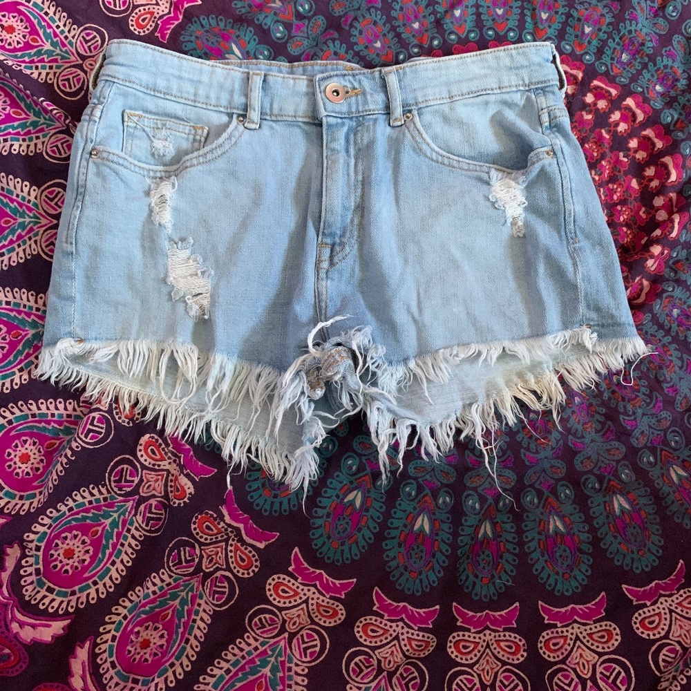 H&M High Rise Jean Shorts